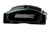American Made Tri-Power 3-Piston Billet Aluminum "Quick Change" Front Caliper Upgrade Kit. Black A187-4BK