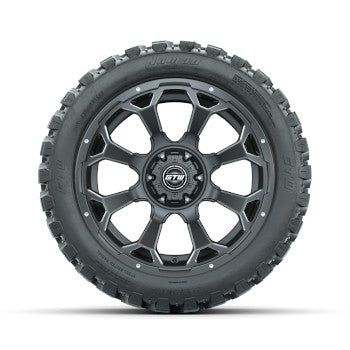 GTW Raven Matte Gray 14 in Wheels with 23x10-R14 Nomad All-Terrain Tires - Set of 4