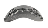 American Made V8-Barbarian 8-Piston Direct Fit Billet Aluminum Front Caliper Upgrade Kit. Clear A193-1
