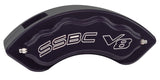 American Made V8-Barbarian 8-Piston Direct Fit Billet Aluminum Rear Caliper Upgrade Kit. Black A193-10BK