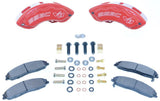 American Made V8-Barbarian 8-Piston Direct Fit Billet Aluminum Rear Caliper Upgrade Kit. Red A193-10R