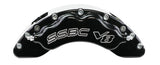 American Made V8-Barbarian 8-Piston Direct Fit Billet Aluminum Front Disc Brake Kit W/DS Rotors. Black A193-1BK-DS