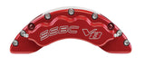 American Made V8-Barbarian 8-Piston Direct Fit Billet Aluminum Front Caliper Upgrade Kit. Red A193-1R