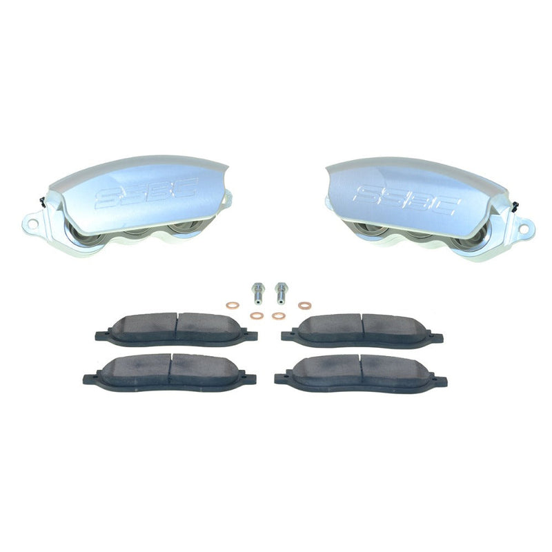American Made Tri-Power 3 Piston Direct Fit Billet Aluminum Rear Caliper Upgrade Kit. Clear A193-6