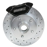 American Made Comp S 4-Piston Billet Aluminum Quick Change Front Caliper Upgrade Kit. Black A198-1BK