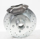 American Made Comp S 4-Piston Billet Aluminum Quick Change Front Caliper Upgrade Kit. Clear A198-1