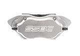 American Made Comp S 4-Piston Billet Aluminum Quick Change Front Caliper Upgrade Kit. Clear A198