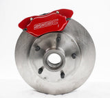 American Made Comp S 4-Piston Billet Aluminum Quick Change Front Caliper Upgrade Kit. Red A198-1R