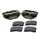American Made Comp S 4-Piston Billet Aluminum Quick Change Front Caliper Upgrade Kit. Black A199-1BK