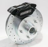 American Made Comp S 4-Piston Billet Aluminum Quick Change Front Caliper Upgrade Kit. Black A199-1BK