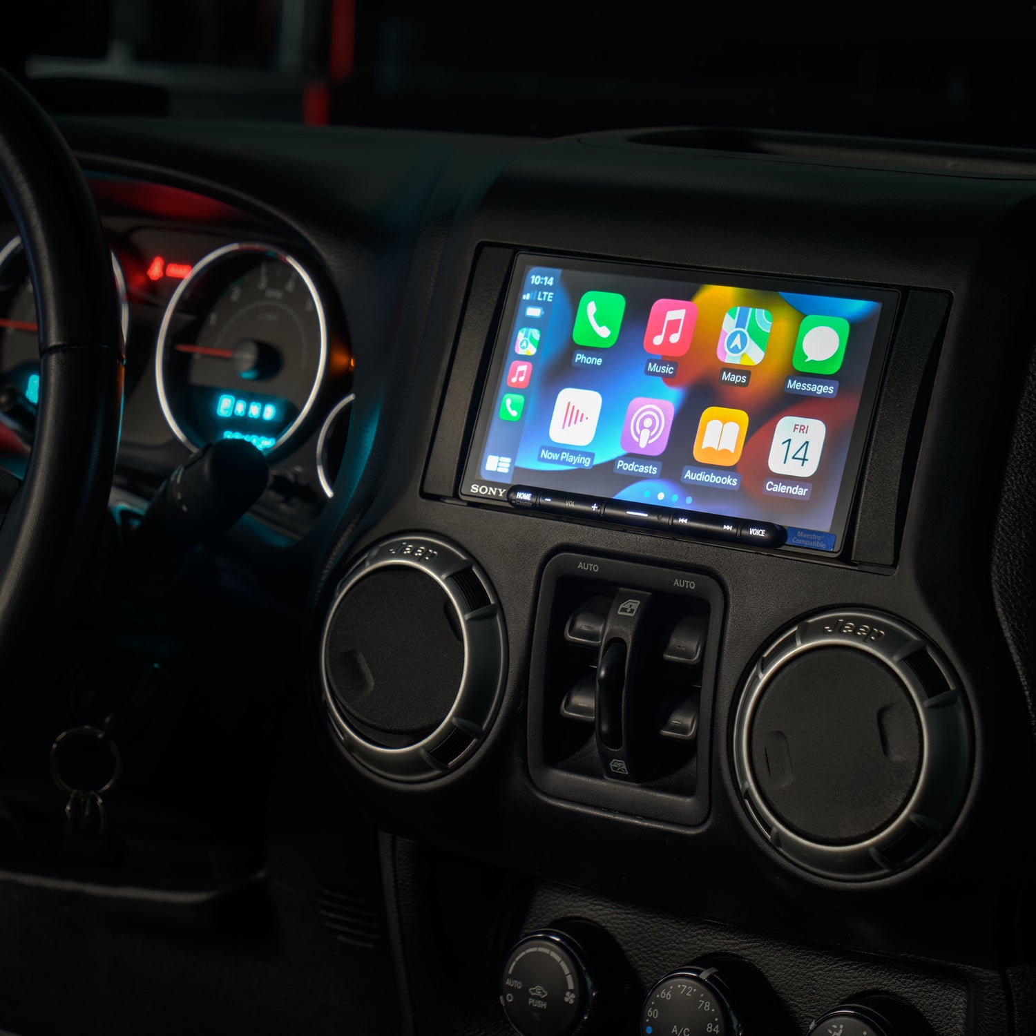 Sony XAV-AX4000 Plug and Play Bundle | '07 - '18 JK Wrangler