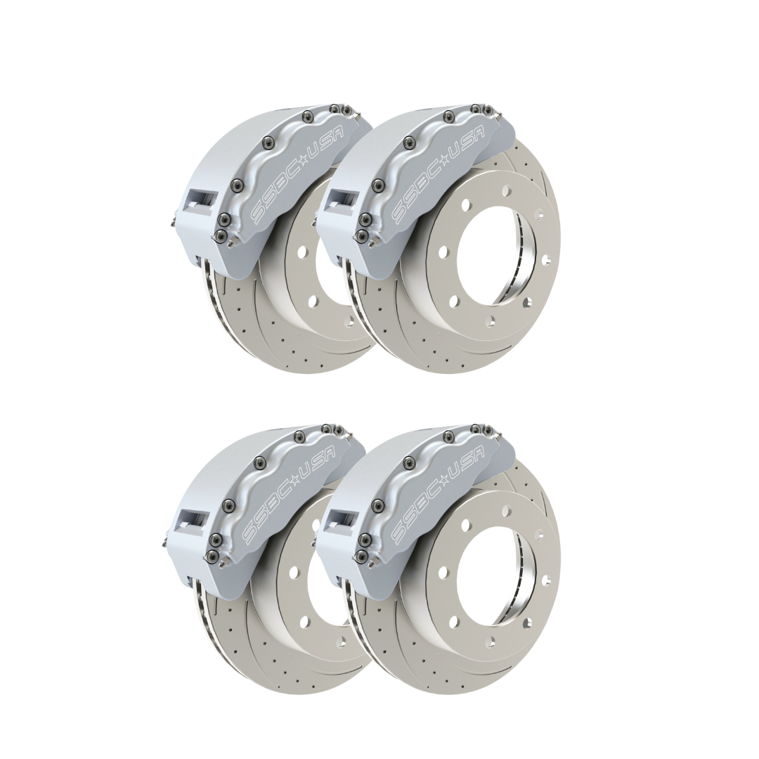 American Made 4 Wheel B8-Barbarian 8 Piston Direct Fit Billet Aluminum Big Brake Bundle. A403-2021-BBB