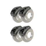 American Made 4 Wheel B8-Barbarian 8 Piston Direct Fit Billet Aluminum Big Brake Bundle. Black A403-2021BLK-BBB
