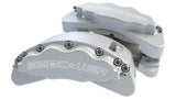 American Made B8-Barbarian 8 Piston Billet Aluminum Direct Fit Rear Caliper Disc Brake Kit W/DS Rotors. Clear