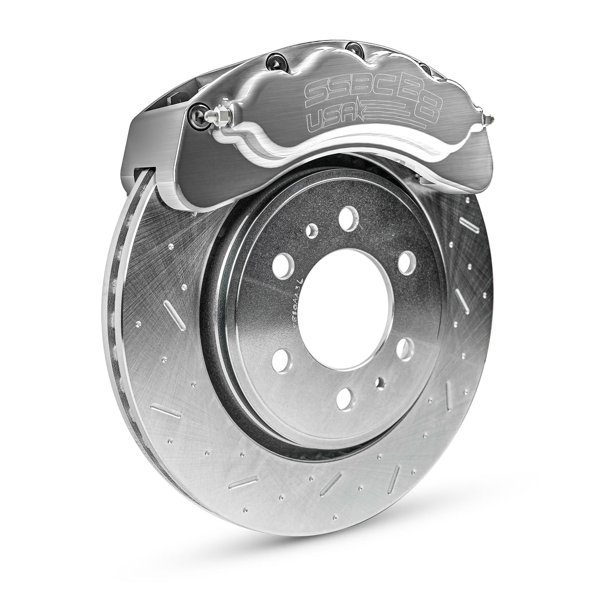 American Made B8-Brawler 8 Piston Direct Fit Front Caliper Upgrade Kit. Clear A414-30