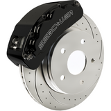 American Made B8-Brawler LT Direct Fit 8-Piston Billet Aluminum Front Caliper Disc Brake Kit w/DS Rotors. Black A415-10BLK-DS