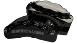 American Made B8-Brawler LT Direct Fit 8-Piston Billet Aluminum Front Caliper Disc Brake Kit w/DS Rotors. Black A415-10BLK-DS