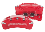 American Made B4-Brawler LT Direct Fit 4-Piston Billet Aluminum Rear Caliper Disc Brake Kit w/DS Rotors. Red A415-11R-DS