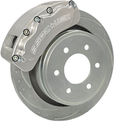 American Made B6-Brawler LT Direct Fit 6-Piston Billet Aluminum Front Caliper Disc Brake Kit w/DS Rotors. Clear A415-20-DS