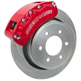 American Made B4-Brawler LT Direct Fit 4-Piston Billet Aluminum Rear Caliper Upgrade Kit. Red A415-21R