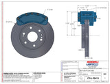 American Made B6-Brawler LT Direct Fit 6-Piston Billet Aluminum Front Caliper Upgrade Kit. Red   A415-30R