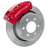 American Made B4-Brawler LT Direct Fit 4-Piston Billet Aluminum Rear Caliper Upgrade Kit. Red A415-31R