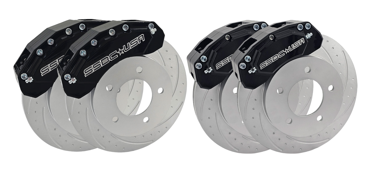 American Made 4 Wheel Moab Direct Fit Billet Aluminum Big Brake Bundle. A434-1011BLK-BBB