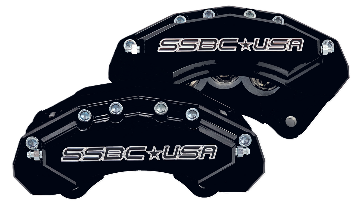 American Made M6-Moab 6-Piston Billet Aluminum Front Caliper Upgrade Kit. Black A434-10BLK
