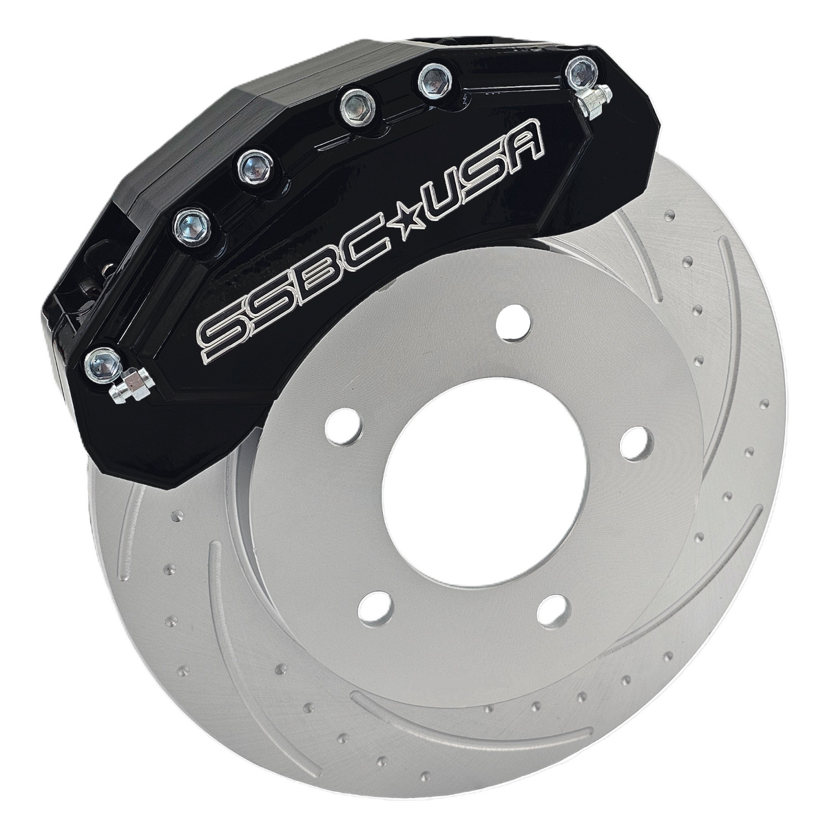 American Made M6-Moab 6-Piston Billet Aluminum Front Caliper Upgrade Kit. Black A434-10BLK