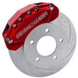 American Made M6-Moab 6-Piston Billet Aluminum Front Caliper Disc Brake Kit W/DS Rotors. Red A434-10R-DS