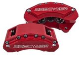 American Made M6-Moab 6-Piston Billet Aluminum Front Caliper Disc Brake Kit W/DS Rotors. Red A434-10R-DS