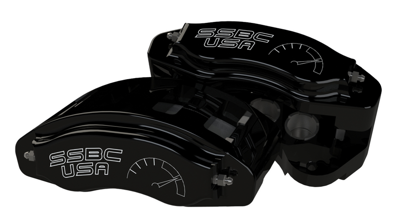 American Made R6-Redline 6 Piston Billet Aluminum Direct Fit Front Caliper Upgrade Kit. Black A550-20BLK