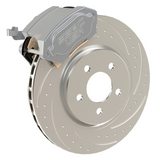 American Made R1-Redline Billet Aluminum Direct Fit Rear Disc Brake Kit W/DS Rotors. Clear A551-21-DS