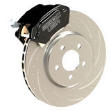 American Made R1-Redline Billet Aluminum Direct Fit Rear Disc Brake Kit W/DS Rotors. Black A550-21BLK-DS