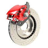 American Made R1-Redline Billet Aluminum Direct Fit Rear Disc Brake Kit W/DS Rotors. Red A550-21R-DS
