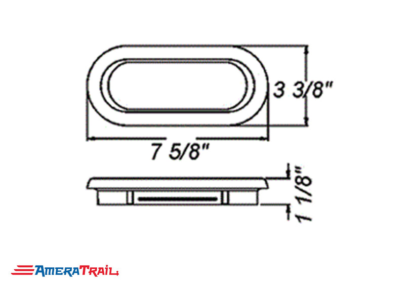 Rubber Grommet for 6in Oval Lights - Optronics