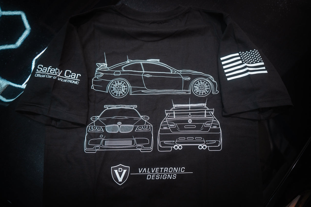 Valvetronic Safety Car Graphic Tee Valvetronic Designs