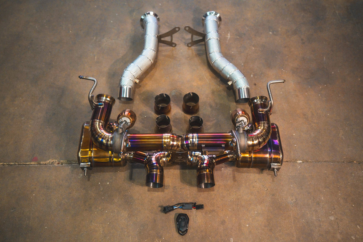 Ferrari 458 Italia Valved Sport Exhaust System Valvetronic Designs