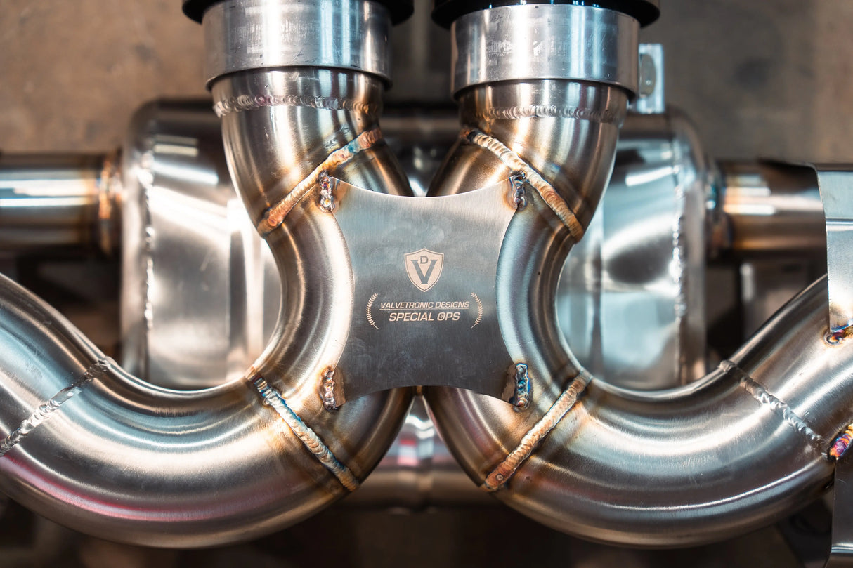 Valvetronic Valved Sport Exhaust System for Porsche 992 GT3/RS Valvetronic Designs