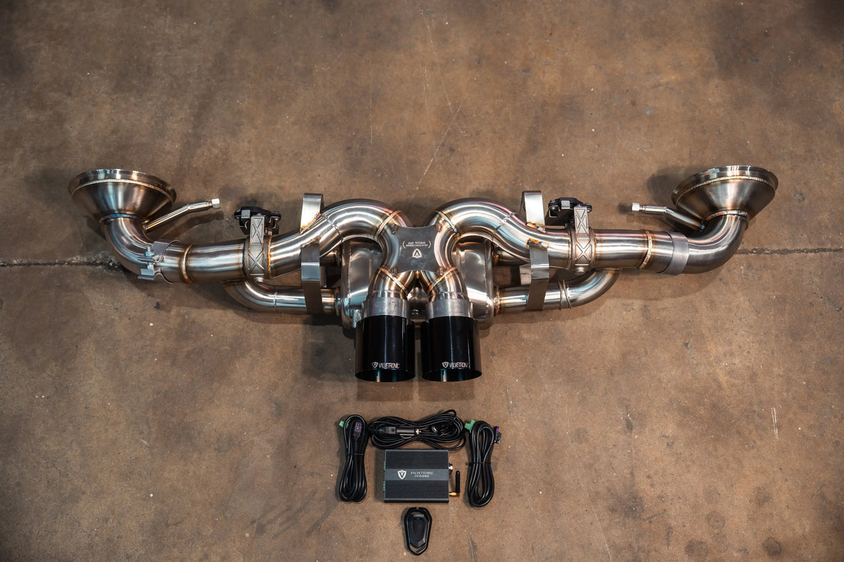 Valvetronic Valved Sport Exhaust System for Porsche 992 GT3/RS Valvetronic Designs