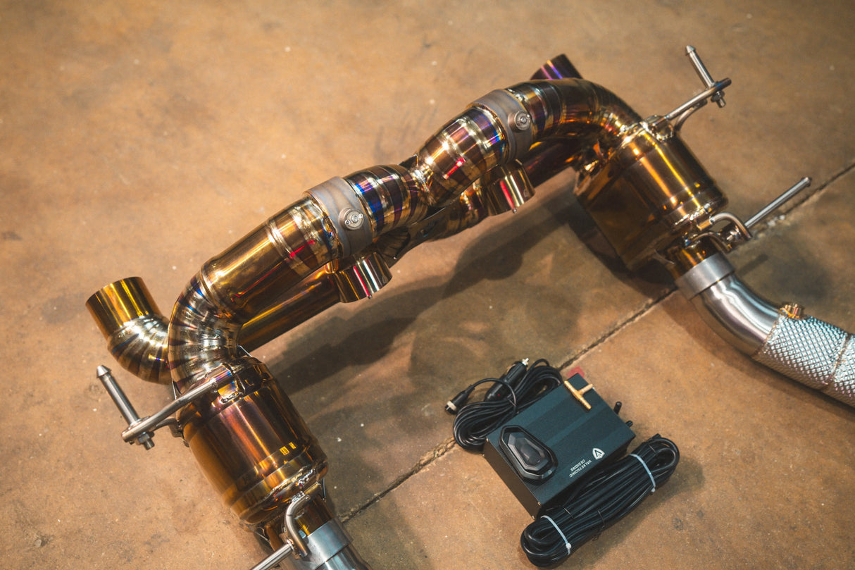 Ferrari 488 GTB Valved Sport Exhaust System Valvetronic Designs