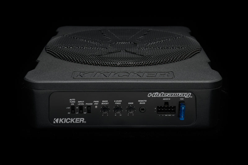 Kicker Plug & Play Hideaway Powered 10" Subwoofer Bundle Upgrade | '07 - '18 JK Wrangler