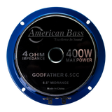 Godfather 6.5 Carbon Cone Midrange Speakers | 200 Watts (Pair)