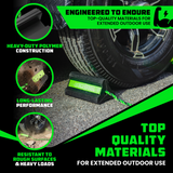 Heavy-Duty Rubber Wheel Chocks