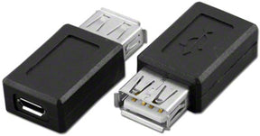 Female USB -> Female Micro USB Connector TekShack