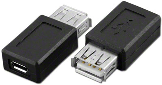 Female USB -> Female Micro USB Connector TekShack