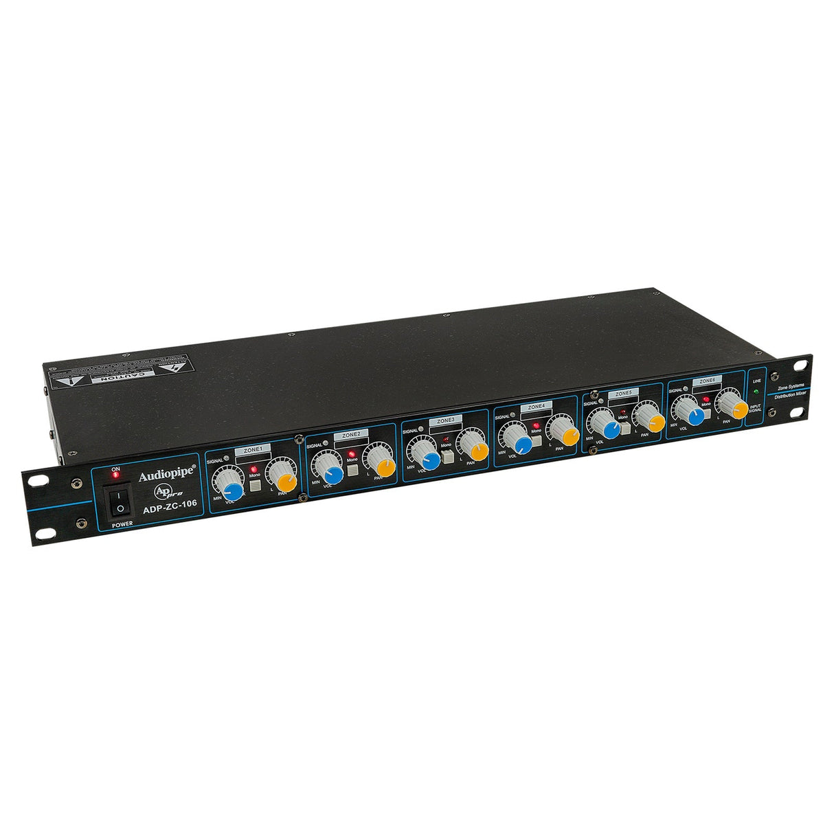 6 Zones Ultra Low Noise Audio Distributor (ADP-ZC-106) Audiopipe