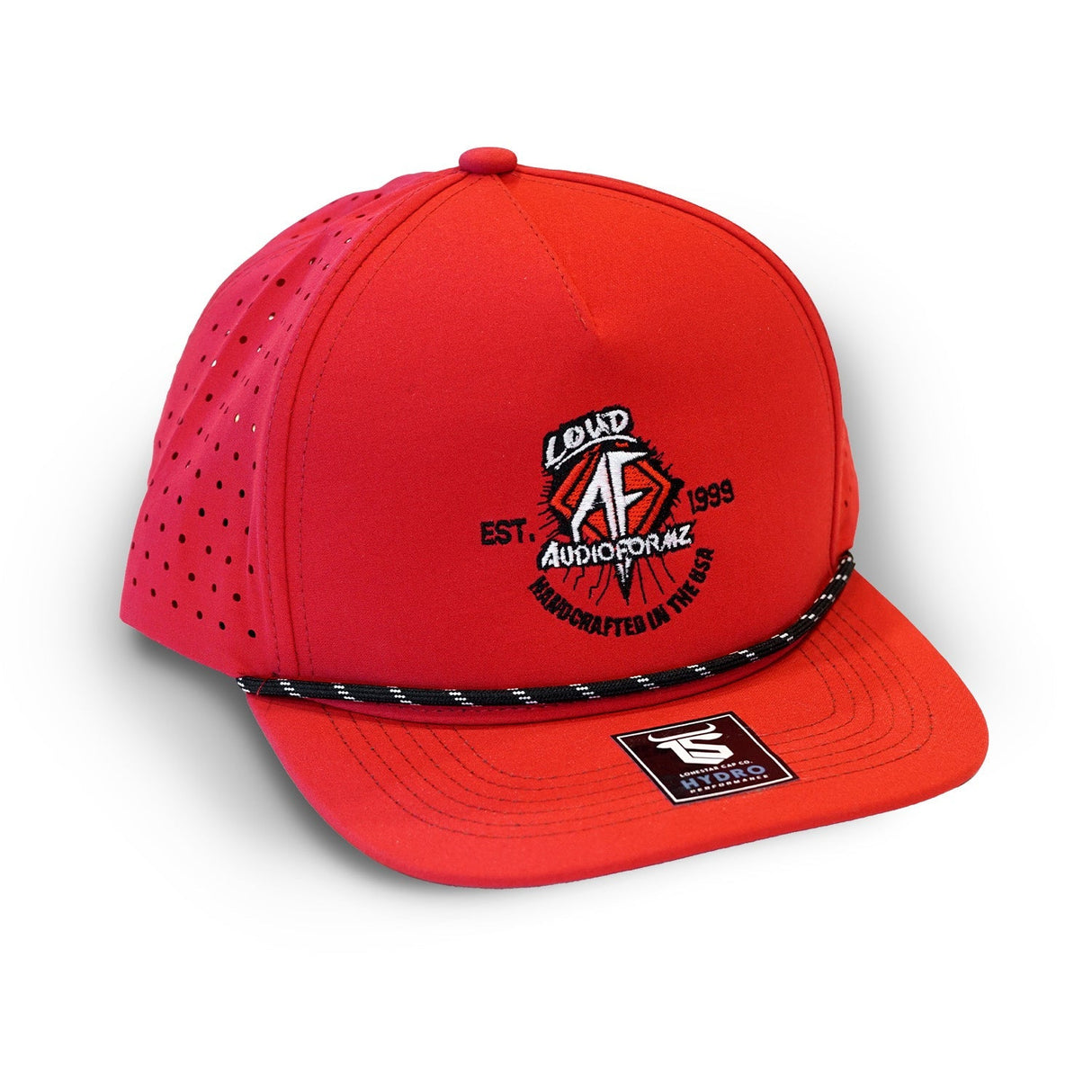 AudioFormz Red Snapback Hats Universal-Fit