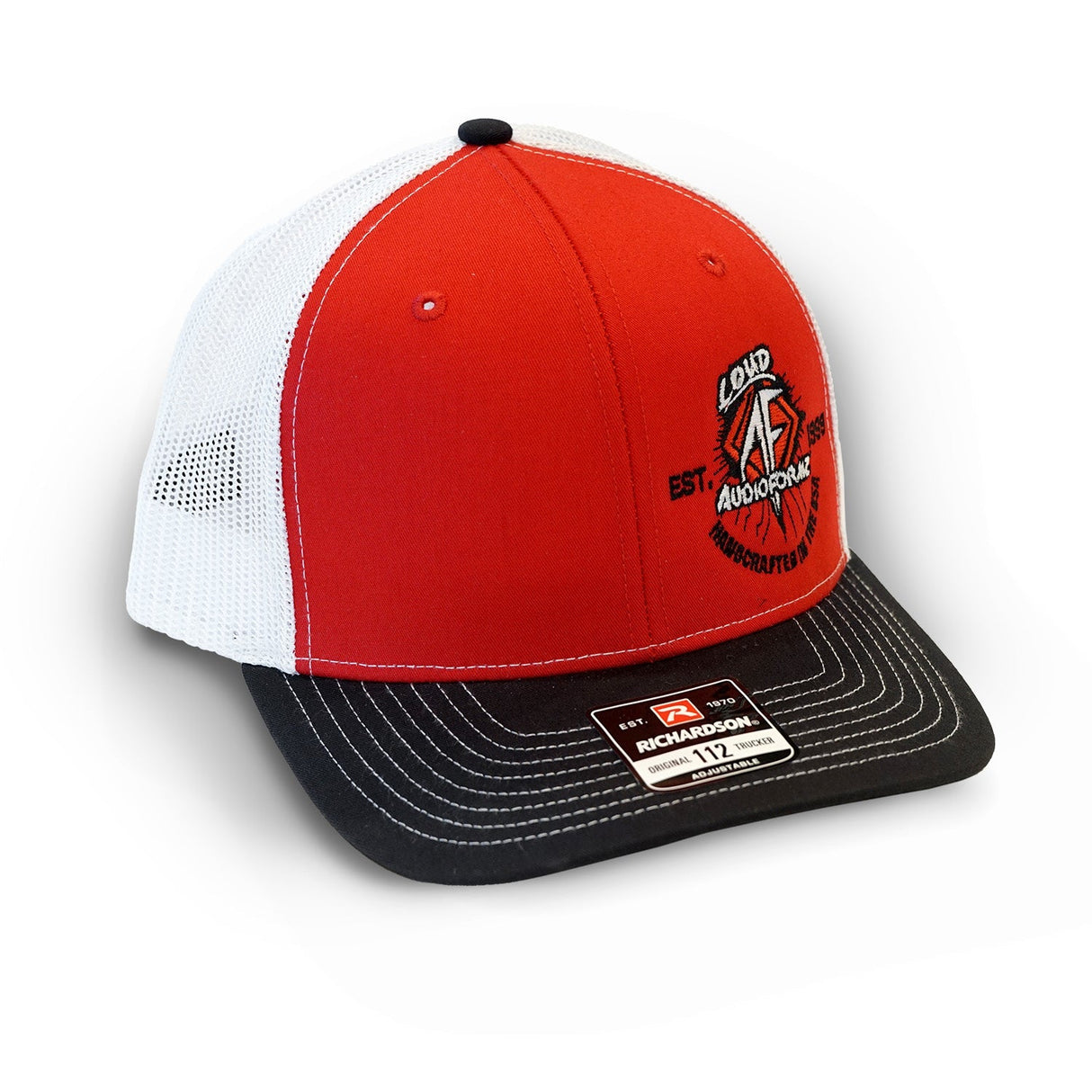 AudioFormz Red Snapback Hats Universal-Fit