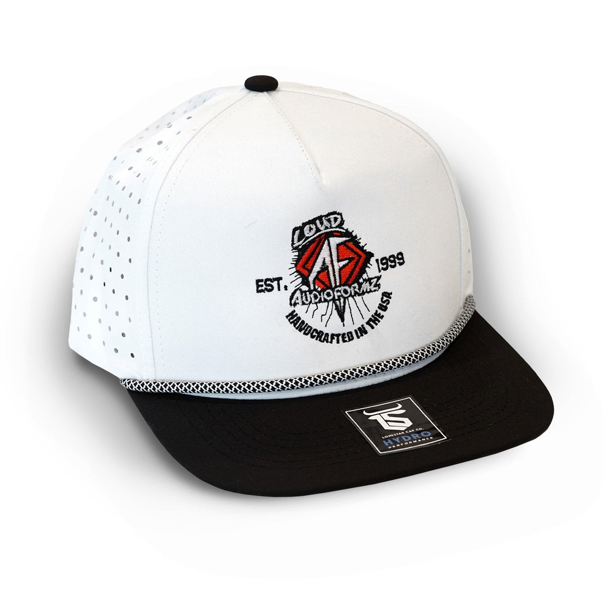 AudioFormz White Snapback Hats Universal-Fit